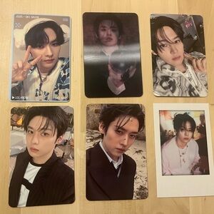 Set of 6 OFFICIAL Lee Know of Stray Kids Photo Cards (Set # 2) Lee Min-ho